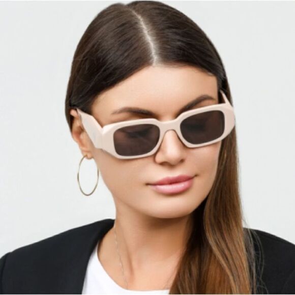 NEW PRADA Sunglasses PR17WS VYJ6X1 Powder/Purple Brown Women
